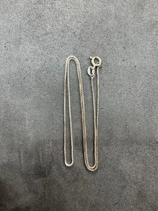 1,8 g Vintage Sterling Silber 925 Box Kette 16 Zoll Schmuck Konvolut Q - Bild 1 von 6