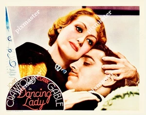 CARTE DE LOBBY GROS PLAN JOAN CRAWFORD dans DANCING LADY 1933 CLARK GABLE 11 X 14 - Photo 1/1