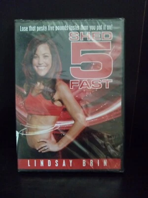LINDSAY BRIN: SHED 5 FAST WORKOUT DVD, 2 TOTAL-BODY EXERCISES & CARDIO ~ Shelf1e - Image 1 of 2