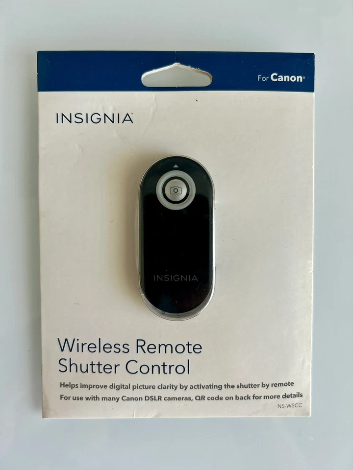 📷 Insignia Wireless Remote Shutter Control for Canon DSLR Cameras NS-WSCC New - Image 1 of 2