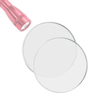2x Glass AA Lens for Maglite Mini AA, PRO LED Flashlights 22.3x1.0 mm UltraClear - Picture 1 of 9