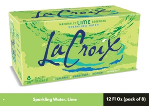 LaCroix Sparkling Water, Lime, 12 Fl Oz (pack of 8) - Picture 1 of 3