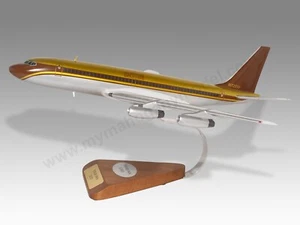 Boeing 720 Starship Led Zeppelin Escritorio Madera Avión Nuevo Modelo Gran Escala 1/100 - Imagen 1 de 13