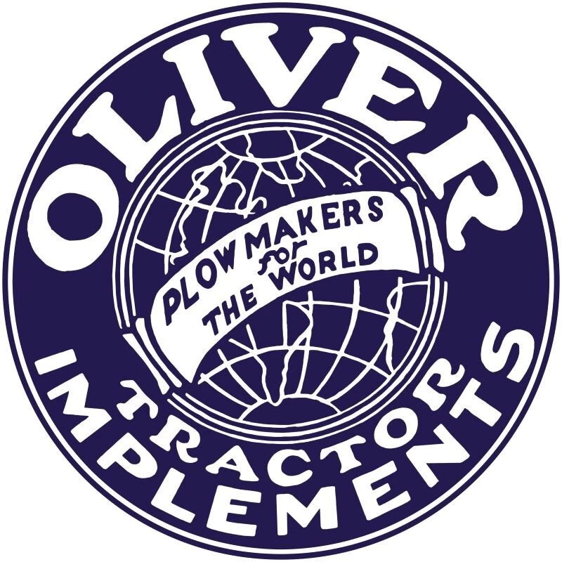 Oliver Tractor Implementos y Arados NUEVO Letrero 40" Diámetro Redondo USA ACERO 15 libras Foto 1 de 1