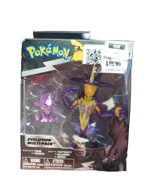  Pokemon Select Evolution 2 Evolution Pack - Features 2-Inch  Toxel and 3-Inch Toxtricity Battle Figures : Toys & Games