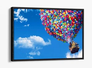 PIXAR UP - DEEP FLOATER/FLOAT EFFEKT GERAHMTER LEINWANDDRUCK - Bild 1 von 12