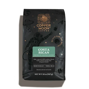 COPPER MOON COFFEE COSTA RICAN BLEND, MEDIUM ROAST, WHOLE BEAN, 2 LB. - Picture 1 of 9