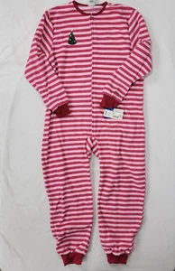 Osh Kosh B'Gosh Girl's Sleeper PJS pajamas Zipper One Piece Sz 8 NEW Pink Stripe - Picture 1 of 10
