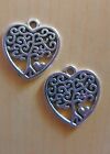Charms 'tree In Heart' (set Of 2)