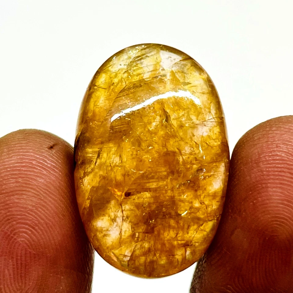 36.90 Cts Natürlich Turmalin 27x18mm Riesiges Oval Cabochon Unbehandelt Lose - Bild 1 von 4
