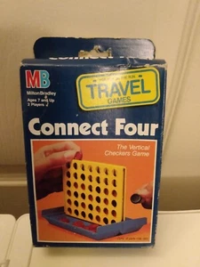 Vintage 1989 Milton Bradley Travel Connect Four Board Game New In Unopened Box - Picture 1 of 2