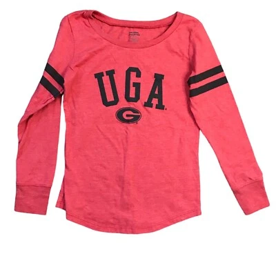 National Collegian UGA Bulldogs Long Sleeve T-Shirt Girls Small University of GA - Image 1 of 4