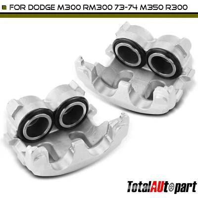 Pinza de freno 2 piezas para Dodge M300 RM300 73-74 M350 R300 1974 sin soporte delantero Foto 1 de 4