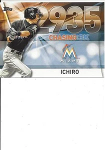 2016 Topps Series 2 Chasing 3000 Ichiro Miami Marlins # 30 - Picture 1 of 1