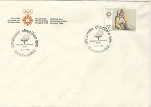 Yugoslavia Olympic Games Sarajevo 1984 Olympic cover cancel Closing Ceremony - Picture 1 of 1