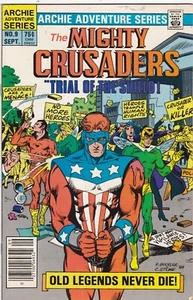 MIGHTY CRUSADERS (1983 Series) (ARCHIE/RED CIRCLE) #9 FINE/VF SHIELD - Imagen 1 de 2