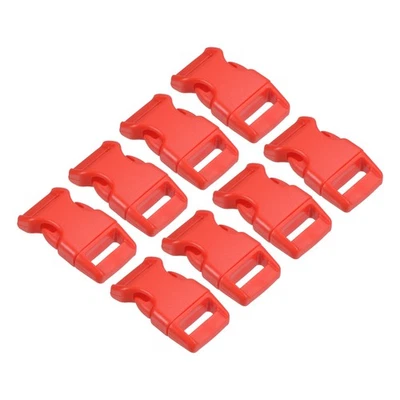 Plastic Buckles 8 Pack Quick Side Release Clips Red 15mm - image 1 of 4
