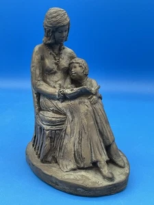 1976 Bronze Mother Reading To Child Doreen Kern - Picture 1 of 13