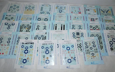 Calcomanías SuperScale escala 1/48 P-47 Thunderbolt Razorbacks, 32 diferentes, nuevas en paquete Foto 1 de 4