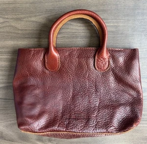 Cartera bandolera vintage de cuero Portland borgoña - Imagen 1 de 20