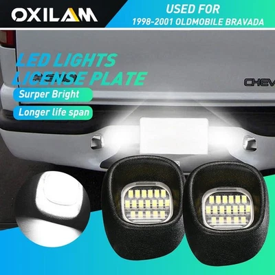 4X White Led License Plate Lights For 1998-2001 GMC Jimmy / 1998-2004 GMC Sonoma - Image 1 of 4