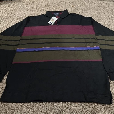 Nuevo con etiquetas Polo Gant 5 Colores Rayas Espalda Verde Pesado Rugger Manga Larga Talla Grande Nuevo con Etiquetas Foto 1 de 4