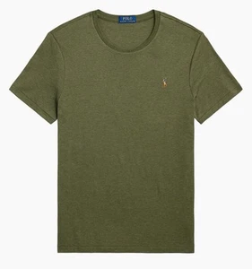 Polo Ralph Lauren Herren T-Shirt Custom Slim Fit Oliv Rundhals Größe M - Bild 1 von 13
