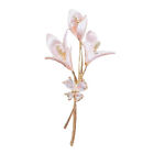 New Enamel  Flower Brooches For Women Elegant Weddings Banquet Brooch Pins