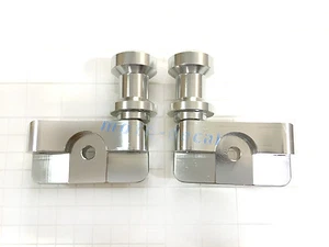 CNC 8mm Swingarm Spool Mounts Bobbins For CBR CBR300R CBR250R Silver Adapters - Picture 1 of 6