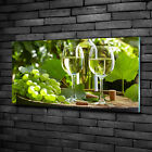 Glas-Bild Wandbilder Druck auf Glas 100x50 Essen & Getränke Weißwein Früchte