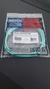 NEW Tripp Lite N820-20M-OM4 Fiber Optic Duplex Multimode 50/125 lSZH 40/100gb - Picture 1 of 8