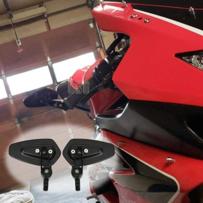 Espejos retrovisores laterales de extremo de manillar de 22 mm 7/8" para Honda CBR600RR 1000RR 500R VFR 800 EE. UU. Foto 1 de 4