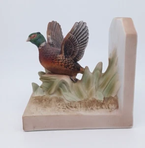 Lefton China Pheasant Bird Bookend Hunting Sportsman Cabin Hunter Game - Picture 1 of 13