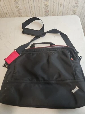 Lenovo ThinkPad Essential Top Load Case Laptop Bag Color Black Red Strap - Image 1 of 4