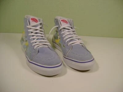 VANS OFF THE WALL VAN DOREN Zapatos de caña alta de gamuza floral azul hawaiano M- 6, W7.5 Foto 1 de 4