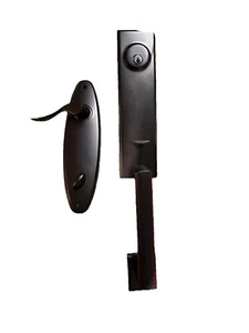 Westlock Woodward 1 Exterior & Interior Door Handle Lock Set Oil Rubbed Bronze - Picture 1 of 24