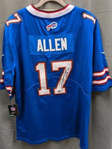 Josh Allen Signed Buffalo Bills Football Jersey AUTO BAS Hologram Sz L - Picture 1 of 6