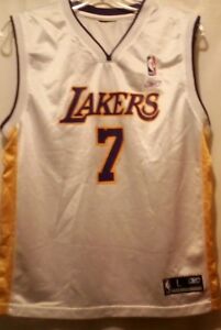 Los Angeles LA NBA Lakers Lamar Odom 7 Jersey Youth Large Authentic Reebok 