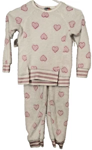 Bmagical by btween Girls Lounge Sleep Set 2 Piece Lot Pink Hearts Warm Size 6 - Picture 1 of 19