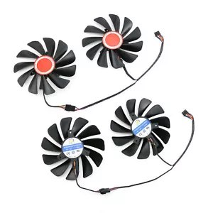 Piezas de ventilador refrigerador 85 mm/95 mm Black Wolf Edition CF1010U12S 85 MM/95 MM para XFX RX580 590 8G - Imagen 1 de 7