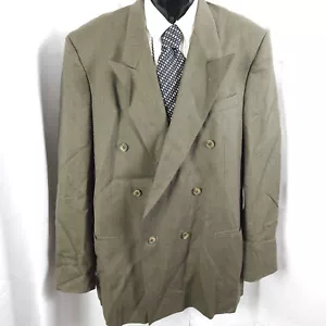 Blazer cappotto sportivo Christian Dior uomo 44L marrone kaki doppiopetto lana vergine - Foto 1 di 11