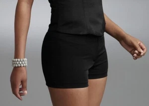 New Women’s Black Cocktail Shorts/Hot Pants Cintas Uniform 11411-35 Many Sizes - Picture 1 of 8
