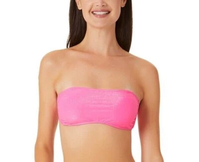 Бандо бикини верхний металлический блеск розовый Juniors XL Калифорния волны $19 новый с Ярлыками - Изображение 1 из 4