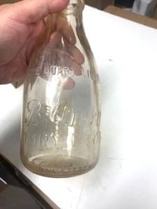 VINTAGE BILTMORE DAIRY FARMS 1 QRT. BOTTLE 1947 DURAGLASS FARM FRESH - Picture 1 of 4