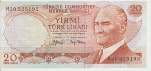Turkey 20 Lira 1970 Pick 187 UNC - Picture 1 of 1