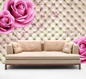 3D Rosa Rose Blütenblätter Q513 Tapete Wandgemälde Fototapete Selbstklebend Kay - Bild 1 von 11