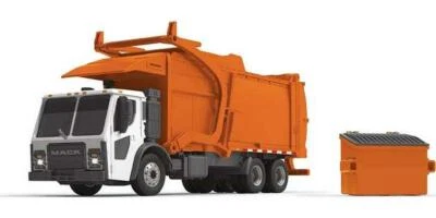 Mack LR w/ McNeilus Meridian Front Load Refuse Truck and Bin Lights Sounds 1:25 - Image 1 of 4