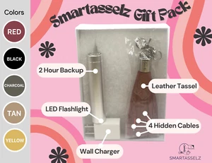 Fashion Tassel charges iPhone Android for Women cable power charger GIFT SET NEW - Photo 1 sur 25