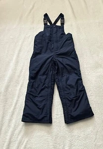 Pantalones de nieve Gap para niños pequeños azul marino control frío máximo baberos monos forrados de lana 5T - Imagen 1 de 14