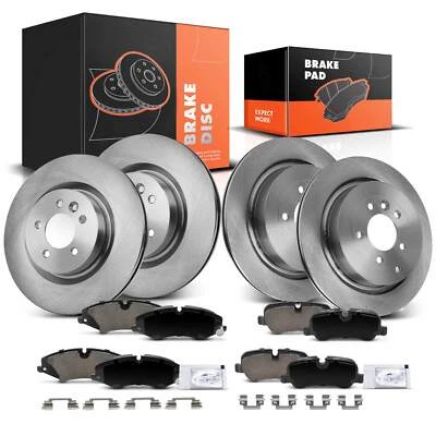 Rotores de disco y pastillas de freno para Land Rover LR4 10-16 Range Rover Sport delanteros y traseros Foto 1 de 4
